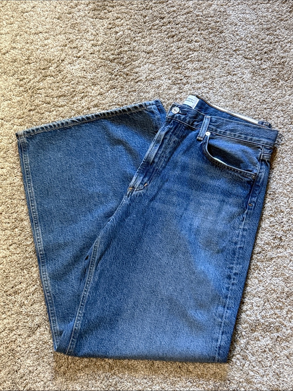 BNWT Citizen Of Humanity Paloma Baggy Jeans in 31. Color is Siesta. - Picture 6 of 16